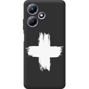 Черный чехол BoxFace Infinix Hot 30 Play Білий хрест ЗСУ