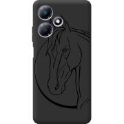 Черный чехол BoxFace Infinix Hot 30 Play Horse