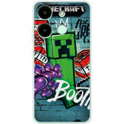 Чехол BoxFace Infinix Smart 7 Minecraft Graffiti