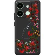 Черный чехол BoxFace Infinix Smart 7 3D Ukrainian Muse