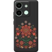 Черный чехол BoxFace Infinix Smart 7 Ukrainian Ornament