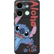 Черный чехол BoxFace Infinix Smart 7 Гавайський гість Stich