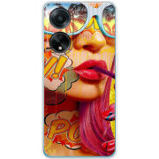 Чехол BoxFace OPPO A98 5G Yellow Girl Pop Art