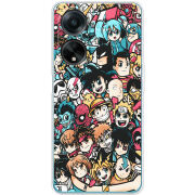 Чехол BoxFace OPPO A98 5G Anime Stickers