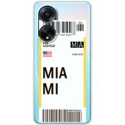 Прозрачный чехол BoxFace OPPO A98 5G Ticket Miami