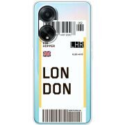 Прозрачный чехол BoxFace OPPO A98 5G Ticket London