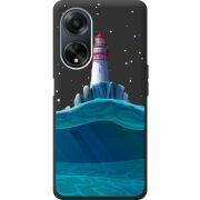 Черный чехол BoxFace OPPO A98 5G Lighthouse