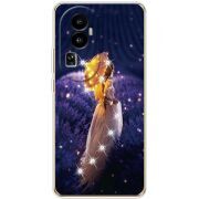 Чехол со стразами OPPO Reno 10 (China) Girl with Umbrella