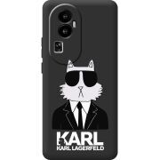 Черный чехол BoxFace OPPO Reno 10 (China) Cat in Black