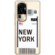 Прозрачный чехол BoxFace OPPO Reno 10 Pro (China) Ticket New York