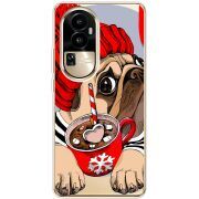 Прозрачный чехол BoxFace OPPO Reno 10 Pro (China) Winter Puggy