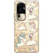 Прозрачный чехол BoxFace OPPO Reno 10 Pro (China) Unicorns