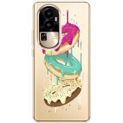 Прозрачный чехол BoxFace OPPO Reno 10 Pro (China) Donuts