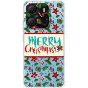 Прозрачный чехол BoxFace Tecno POP 7 Vintage Christmas Pattern