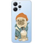 Прозрачный чехол BoxFace Xiaomi Redmi 12 Dog Coffeeman