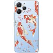Прозрачный чехол BoxFace Xiaomi Redmi 12 Japanese Koi Fish