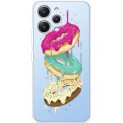 Прозрачный чехол BoxFace Xiaomi Redmi 12 Donuts