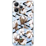Прозрачный чехол BoxFace Xiaomi Redmi 12 Cotton flowers