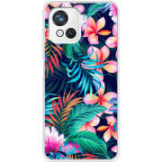 Чехол BoxFace Blackview Oscal C80 flowers in the tropics