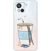 Прозрачный чехол BoxFace Blackview Oscal C80 Segull in Cofee Pool