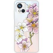 Прозрачный чехол BoxFace Blackview Oscal C80 Cherry Blossom
