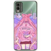 Прозрачный чехол BoxFace Nokia C32 Wiked Lady