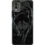 Черный чехол BoxFace Nokia C32 Wolf
