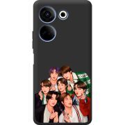 Черный чехол BoxFace Tecno Camon 20 Pro 4G BTS
