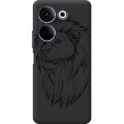Черный чехол BoxFace Tecno Camon 20 Pro 4G Lion