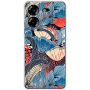 Чехол BoxFace Tecno POVA 5 Blue Herb