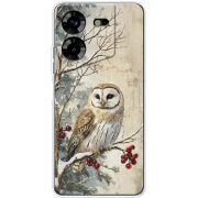 Чехол BoxFace Tecno POVA 5 Christmas Owl