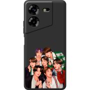 Черный чехол BoxFace Tecno POVA 5 BTS