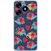 Чехол BoxFace Tecno Spark 10C Flying Elephants