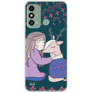 Чехол BoxFace ZTE Blade A53 Girl and deer