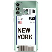 Прозрачный чехол BoxFace ZTE Blade A53 Ticket New York