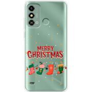 Прозрачный чехол BoxFace ZTE Blade A53 Merry Christmas