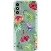 Прозрачный чехол BoxFace ZTE Blade A53 Tropical