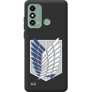 Черный чехол BoxFace ZTE Blade A53 Атака Титанов Крылья Свободы