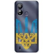 Прозрачный чехол BoxFace ZTE Blade L220 Gold Trident