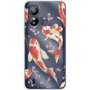 Прозрачный чехол BoxFace ZTE Blade L220 Japanese Koi Fish