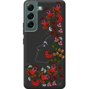 Черный чехол BoxFace Samsung Galaxy S22 (S901) 3D Ukrainian Muse