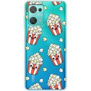 Прозрачный чехол BoxFace Blackview Oscal C30 Pro с 3D-глазками Popcorn