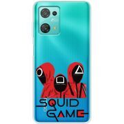Прозрачный чехол BoxFace Blackview Oscal C30 Pro siquid game люди в красном