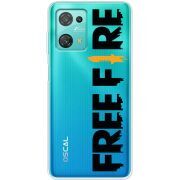 Прозрачный чехол BoxFace Blackview Oscal C30 Pro Free Fire Black Logo