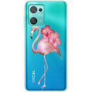 Прозрачный чехол BoxFace Blackview Oscal C30 Pro Floral Flamingo