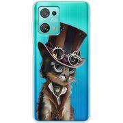 Прозрачный чехол BoxFace Blackview Oscal C30 Pro Steampunk Cat