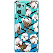 Прозрачный чехол BoxFace Blackview Oscal C30 Pro Cotton flowers