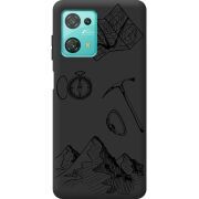 Черный чехол BoxFace Blackview Oscal C30 Pro Mountains