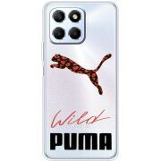 Прозрачный чехол BoxFace Honor X6 Wild Cat