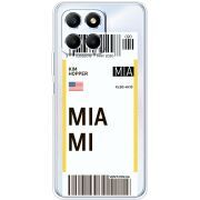 Прозрачный чехол BoxFace Honor X6 Ticket Miami